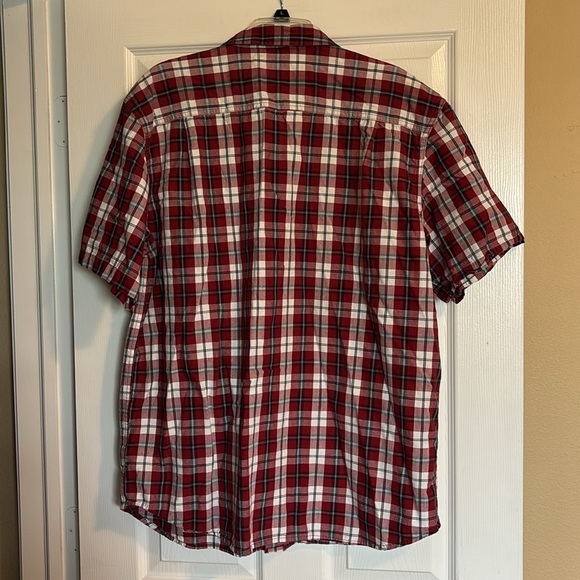 Carhartt men’s red plaid short sleeve button down shirt size XL - Picture 7 of 9